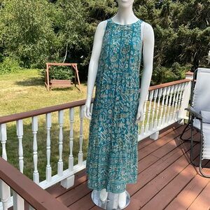 Blue Paisley Maxi Dress